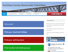 Tablet Screenshot of dutchessdems.com